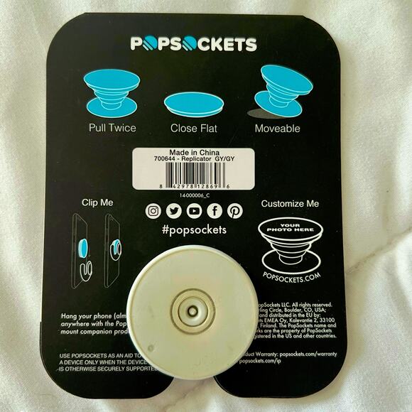 Bundle 3/$10 Popsockets Phone Grip & Expandable Stand Blue Purple Marble NWT - Picture 2 of 2